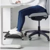 Techly ICA-FR 13 poggiapiedi ergonomico regolabile, regolazione dell'inclinazione, antiscivolo, 43 x 28 cm, nero