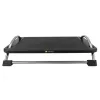 Techly ICA-FR 13 poggiapiedi ergonomico regolabile, regolazione dell'inclinazione, antiscivolo, 43 x 28 cm, nero