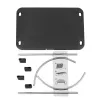 Techly ICA-FR 13 poggiapiedi ergonomico regolabile, regolazione dell'inclinazione, antiscivolo, 43 x 28 cm, nero
