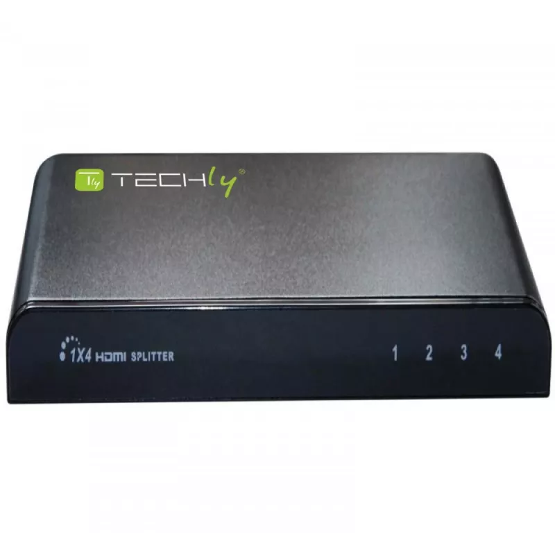Techly IDATA HDMI-4K4 splitter HDMI 1x4, 4K x 2K (3840 x 2160), 3D, 36 bit, nero