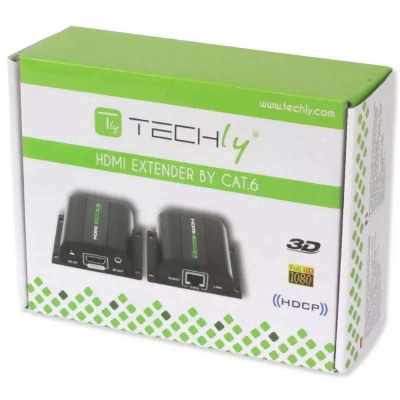 Extender HDMI Techly Full HD su cavo Cat.5E / 6 / 6A / 7 max. 60 m autoregolato IDATA EXT-E70I