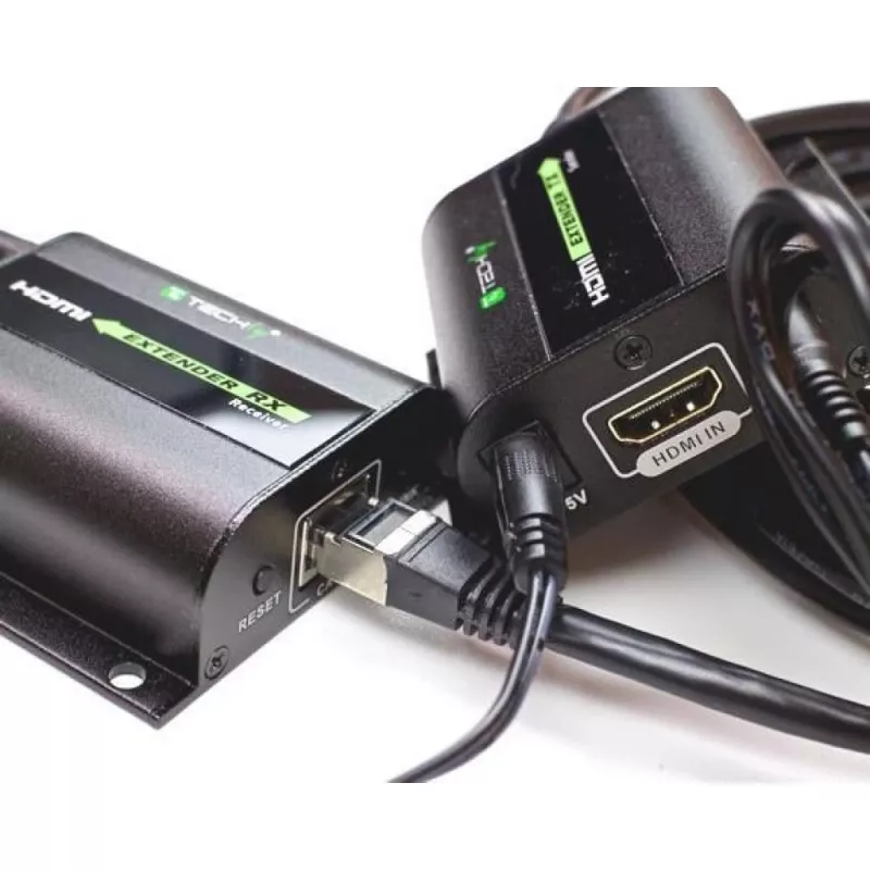 Extender HDMI Techly Full HD su cavo Cat.5E / 6 / 6A / 7 max. 60 m autoregolato IDATA EXT-E70I