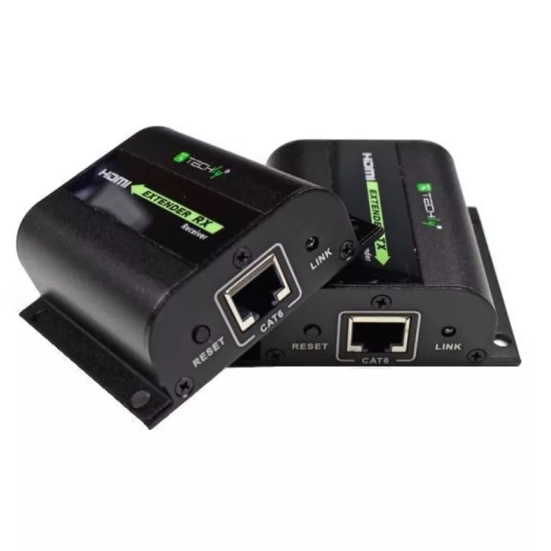 Extender HDMI Techly Full HD su cavo Cat.5E / 6 / 6A / 7 max. 60 m autoregolato IDATA EXT-E70I