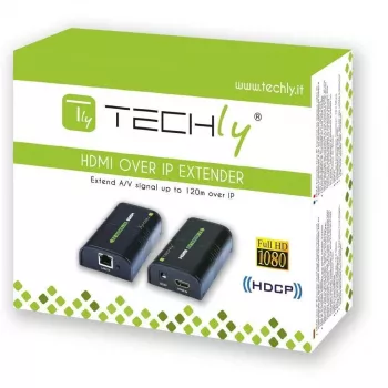 Amplificatore / splitter HDMI Techly su rete IP IDATA EXTIP-373