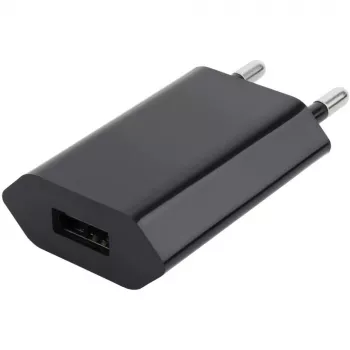 Caricabatterie compatto Techly USB 1A spina europea nero