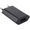 Caricabatterie compatto Techly USB 1A spina europea nero