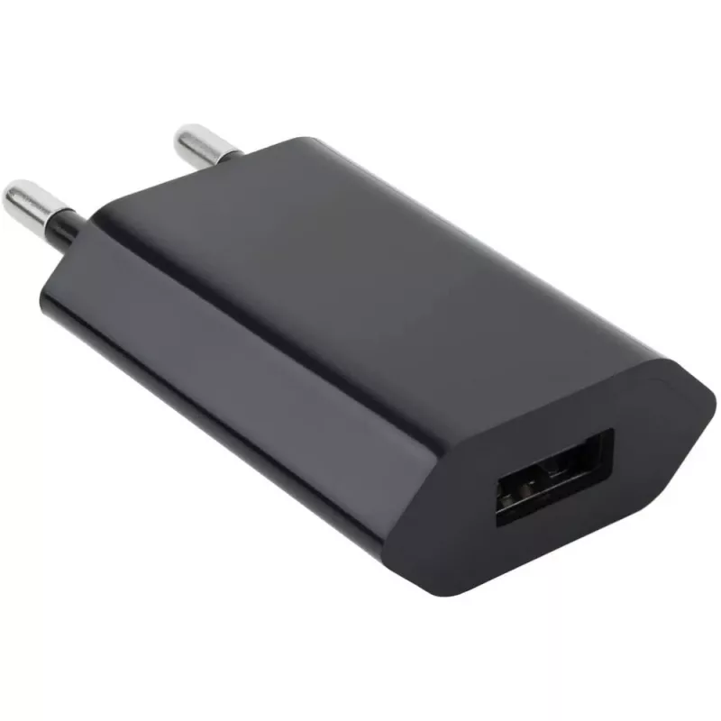 Caricabatterie compatto Techly USB 1A spina europea nero