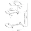 Carrello universale Techly per notebook / proiettore, bianco ICA-TB TPM-6