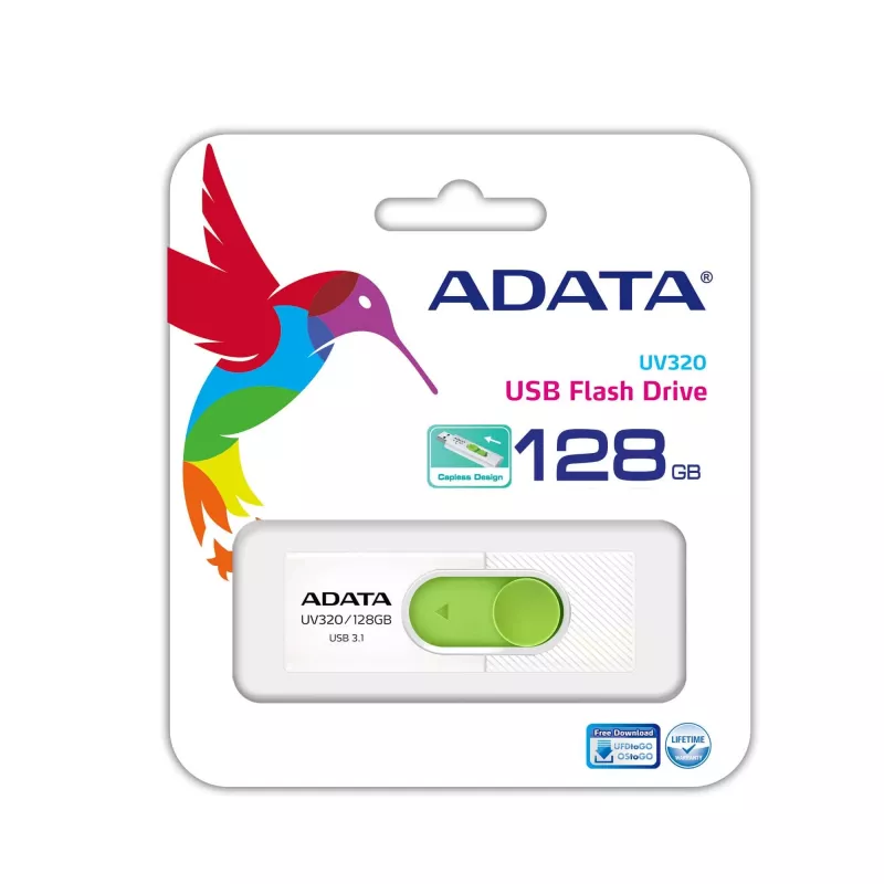 Chiavetta USB ADATA UV320 128 GB USB Type-A 3.2 Gen 1 (3.1 Gen 1) verde, bianco