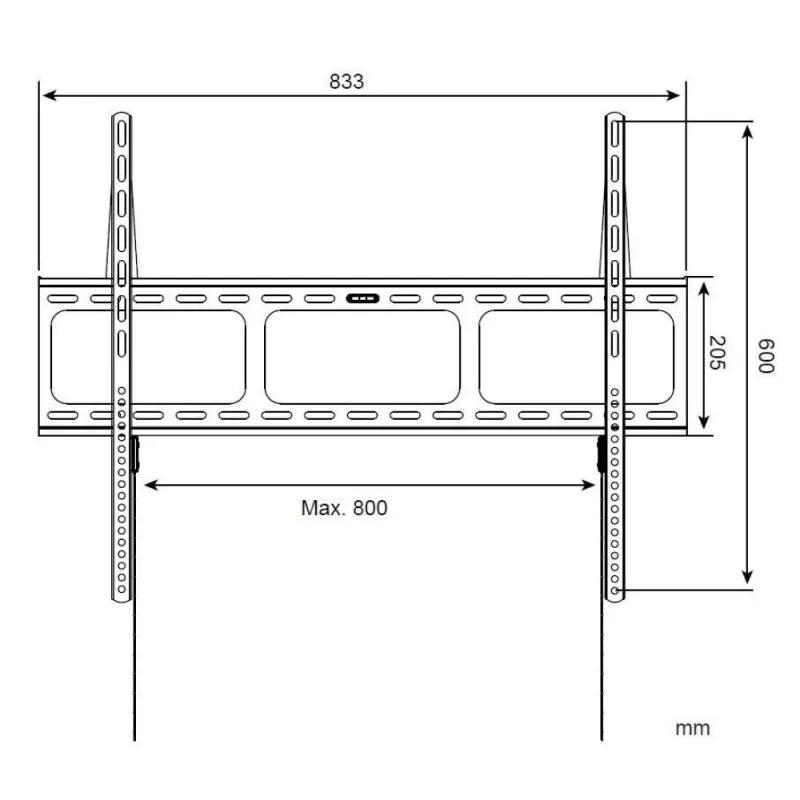 Supporto a parete Techly per TV LED LCD 42-80 inch ultra sottile fisso H600mm ICA-PLB 860