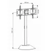 Carrello/stand per TV Techly ICA-TR12 177.8 cm (70