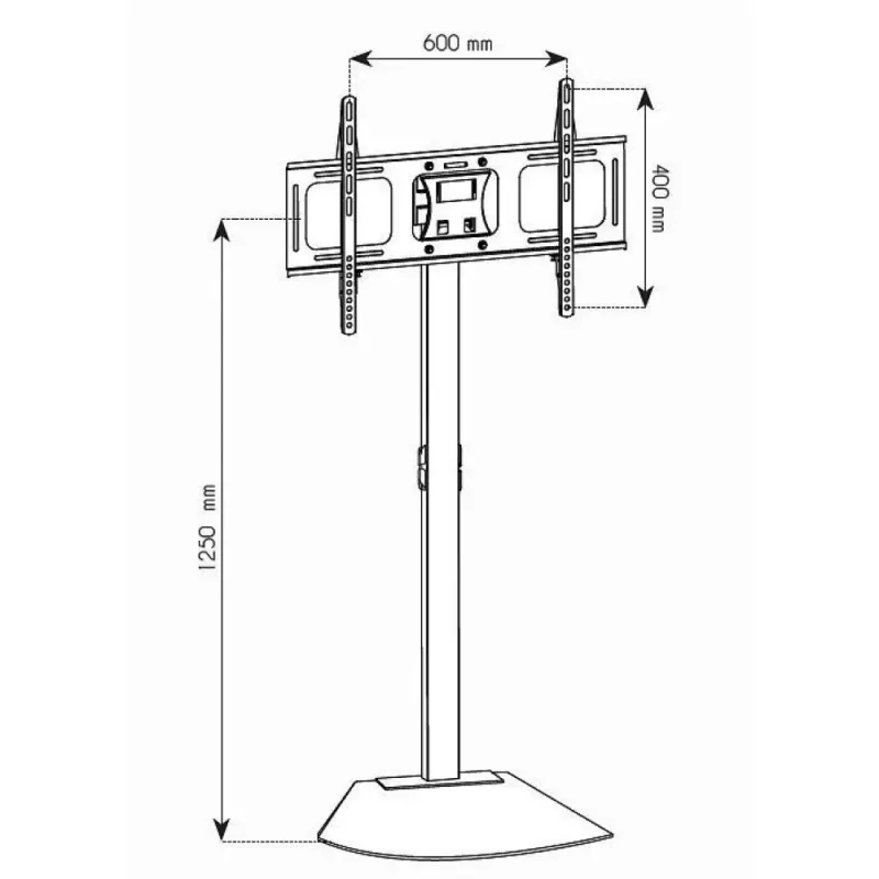 Carrello/stand per TV Techly ICA-TR12 177.8 cm (70