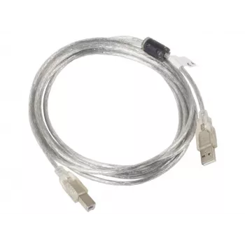 Cavo USB LANBERG USB 2.0 USB B – 3 m trasparente