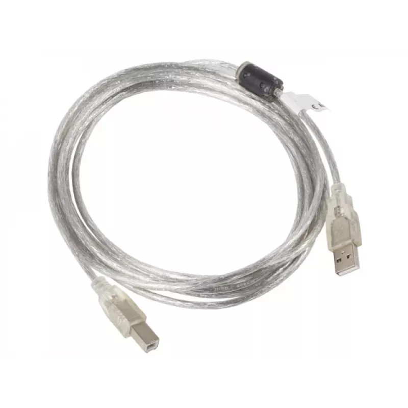 Cavo USB LANBERG USB 2.0 USB B – 3 m trasparente