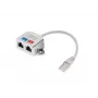 Adattatore LANBERG LAN RJ45/2x RJ45 Ftp splitter AD-0026-S