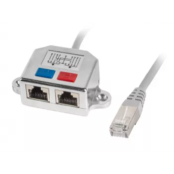 Adattatore LANBERG LAN RJ45/2x RJ45 Ftp splitter AD-0026-S