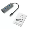 Hub USB-C i-tec Metal 4 porte