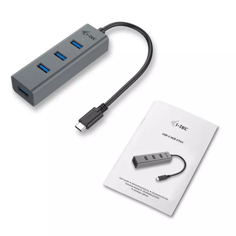 Hub USB-C i-tec Metal 4 porte
