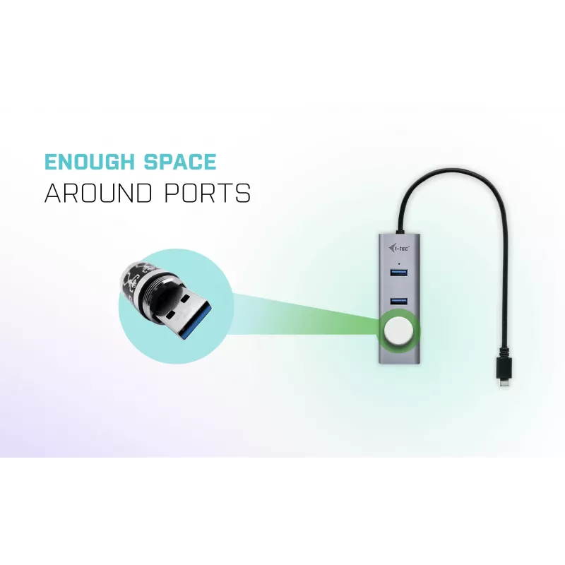 Hub USB-C i-tec Metal 4 porte