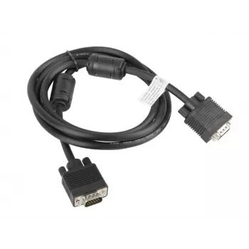 Cavo VGA LANBERG M/M doppia schermatura nucleo in ferrite 1,8 m nero