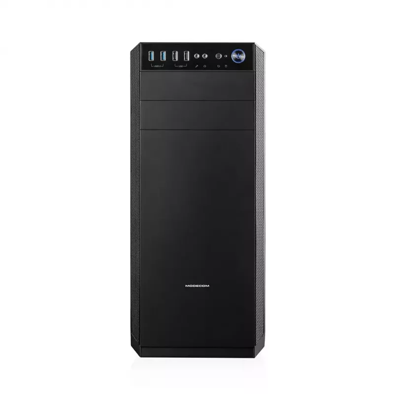 Case PC Modecom Oberon Pro Midi Tower, ATX/Micro ATX/ITX, finestra laterale, scheda video fino a 395 mm, 2x USB 3.0, nero