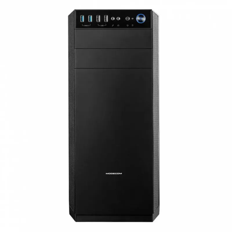 Case PC Modecom Oberon Pro Midi Tower, ATX/Micro ATX/ITX, finestra laterale, scheda video fino a 395 mm, 2x USB 3.0, nero