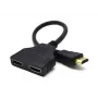 Cavo HDMI Gembird DSP-2PH4-04 — HDMI Type-A maschio su 2× HDMI Type-A femmina, nero, connettori dritti