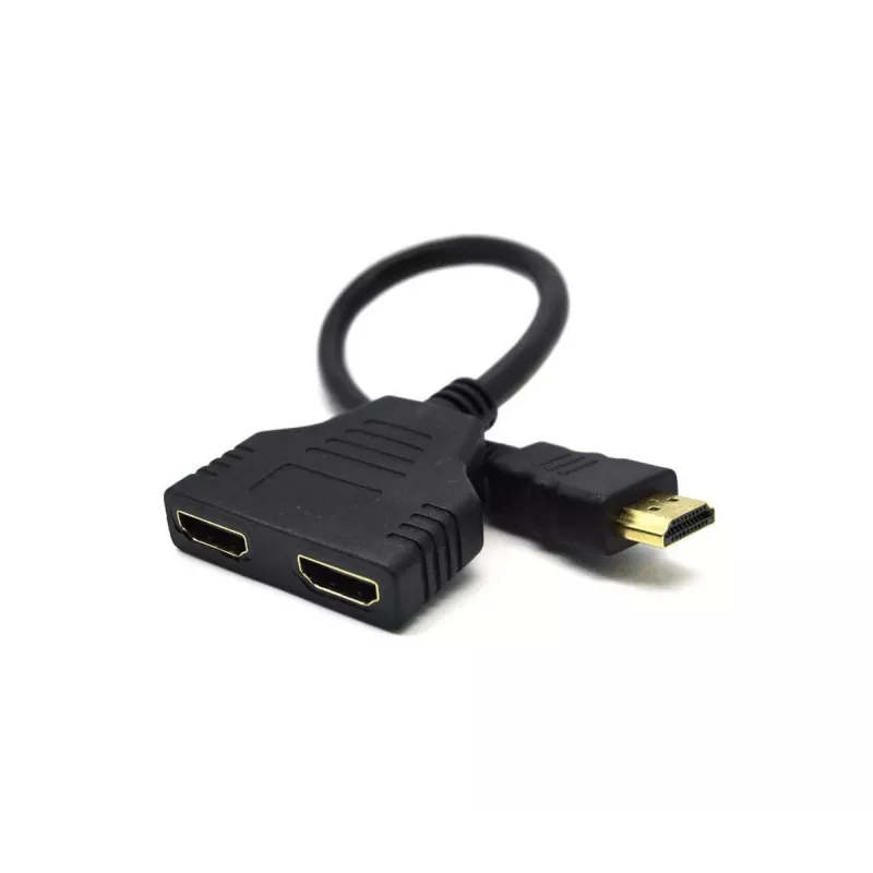 Cavo HDMI Gembird DSP-2PH4-04 — HDMI Type-A maschio su 2× HDMI Type-A femmina, nero, connettori dritti