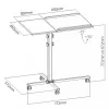 Supporto per laptop Techly universale carrello regolabile per notebook proiettore nero
