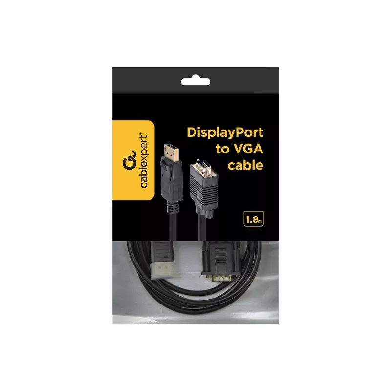 Gembird CCP-DPM-VGAM-6 cavo adattatore da DisplayPort a VGA, 1,8 m, nero