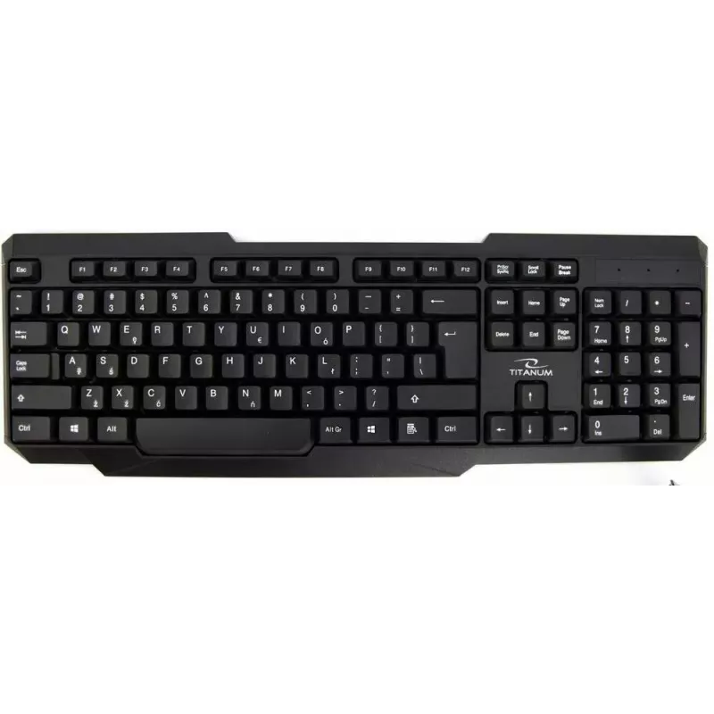 Titanum Memphis TK108 kit tastiera e mouse USB, nero