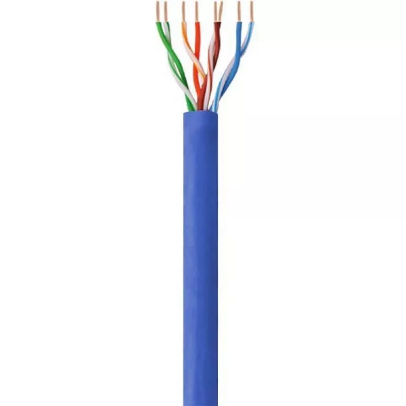 Cavo di rete Techly ITP6-CCA-305-BL Cat6 U/UTP, 305 m, rigido, CCA, blu