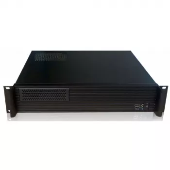 Case rack per server TECHLY I-CASE IPC-240L, 2U, Micro-ATX, 4 vani 3,5 pollici, 1 vano 5,25 pollici, 465x400x88,8 mm, nero