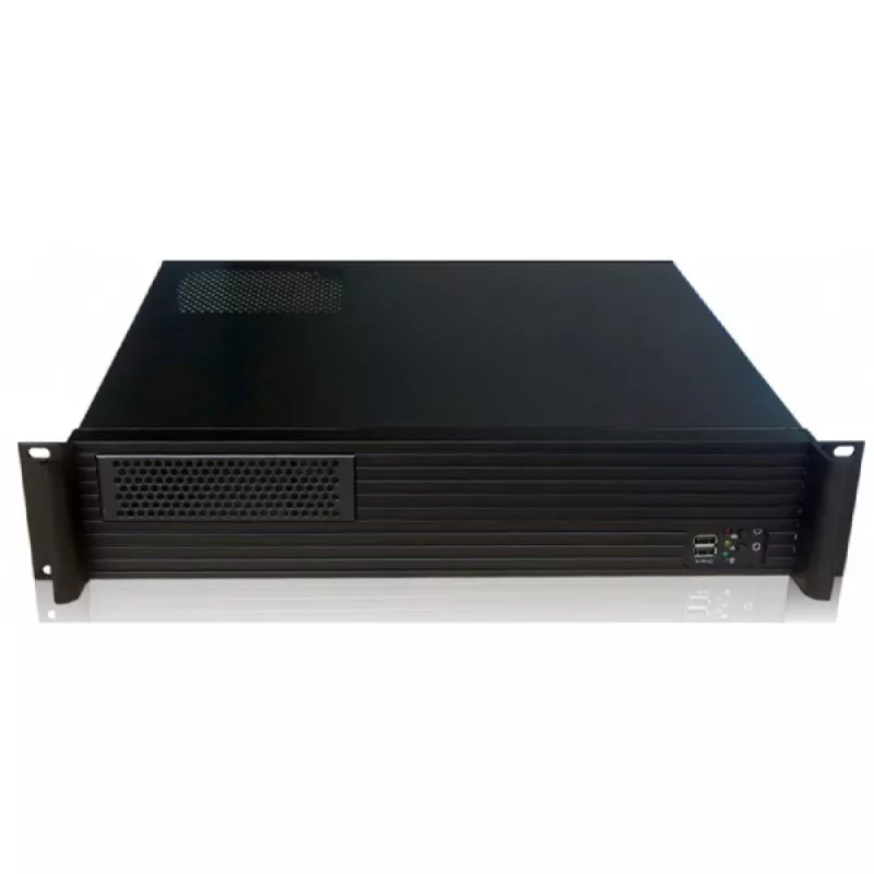 Case rack per server TECHLY I-CASE IPC-240L, 2U, Micro-ATX, 4 vani 3,5 pollici, 1 vano 5,25 pollici, 465x400x88,8 mm, nero