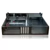Case rack per server TECHLY I-CASE IPC-240L, 2U, Micro-ATX, 4 vani 3,5 pollici, 1 vano 5,25 pollici, 465x400x88,8 mm, nero