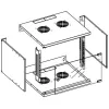 Armadio a parete Techly 19 6U D450 nero montato I-CASE EL-1006B45