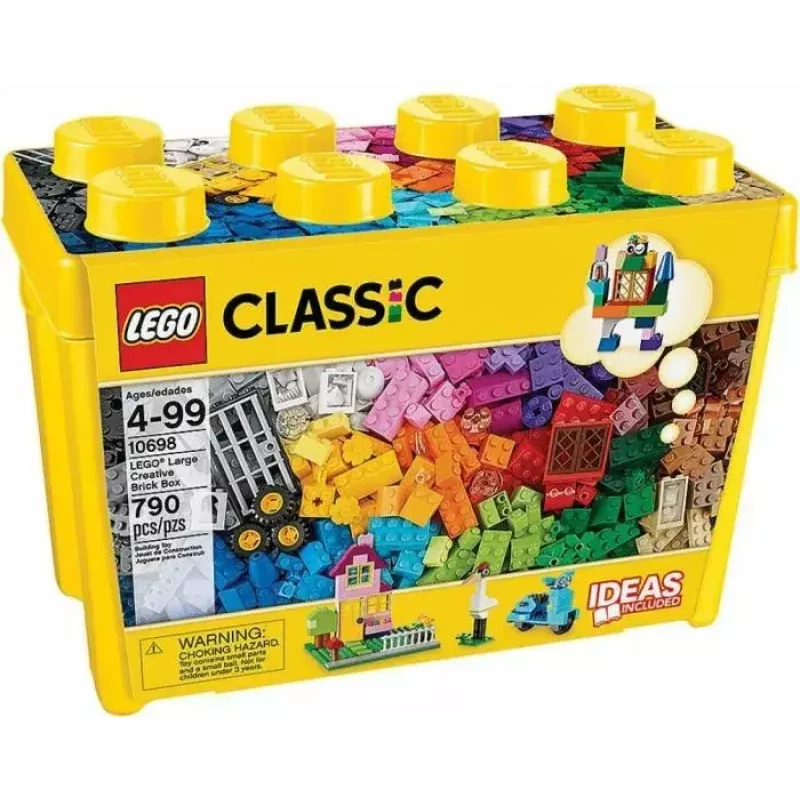 Set da costruzione LEGO Classic 10698 — 790 pezzi, multicolore, 33 colori, incluse basi verdi e accessori