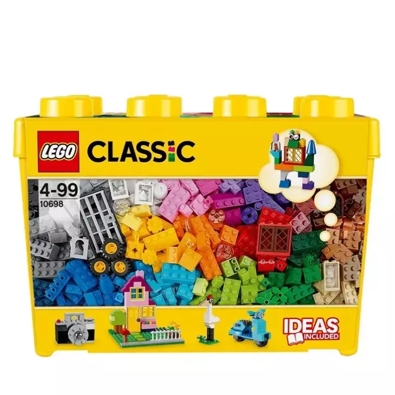 Set da costruzione LEGO Classic 10698 — 790 pezzi, multicolore, 33 colori, incluse basi verdi e accessori