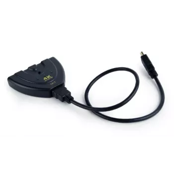 Hub interfaccia HDMI Gembird DSW-HDMI-35 — 3 porte, HDMI, cavo 0,5 m, nero