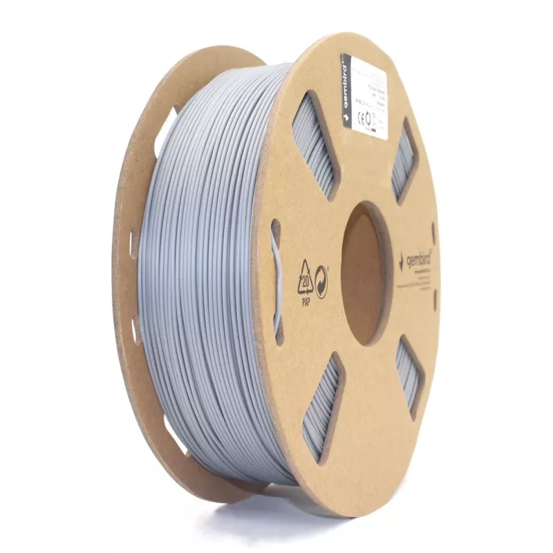 Filamento GEMBIRD PLA grigio, 1,75 mm, 1 kg