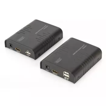 Extender KVM HDMI DIGITUS, 120 m tramite cavo di rete (Cat 5, 5E, 6), Full HD, 1080p