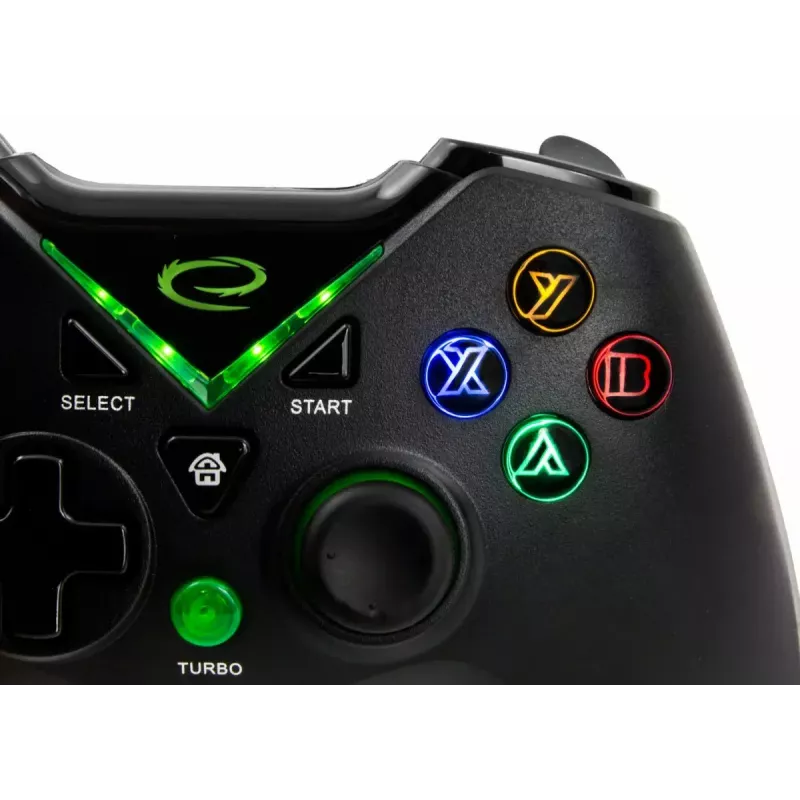 Gamepad wireless ESPERANZA EGG112K 2,4 GHz per PC e PS3, ricevitore USB, nero, 12 tasti, stick analogici
