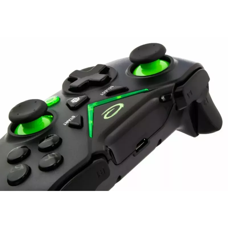 Gamepad wireless ESPERANZA EGG112K 2,4 GHz per PC e PS3, ricevitore USB, nero, 12 tasti, stick analogici