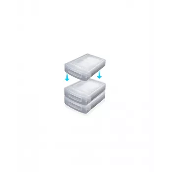 ICY BOX IB-AC602a Custodia in plastica traslucida