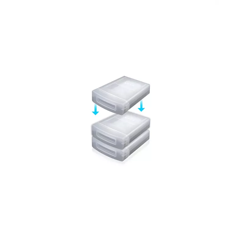 ICY BOX IB-AC602a Custodia in plastica traslucida