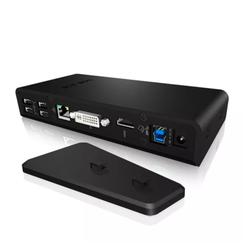 ICY BOX IB-DK2241AC Con filo USB 3.2 Gen 1 (3.1 Gen 1) Type-A nero