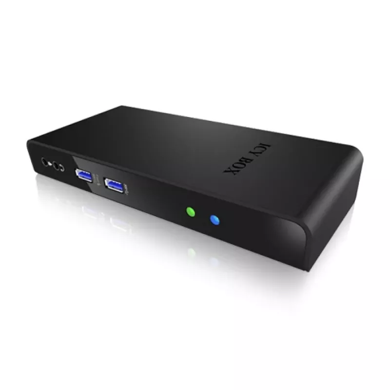 ICY BOX IB-DK2241AC Con filo USB 3.2 Gen 1 (3.1 Gen 1) Type-A nero