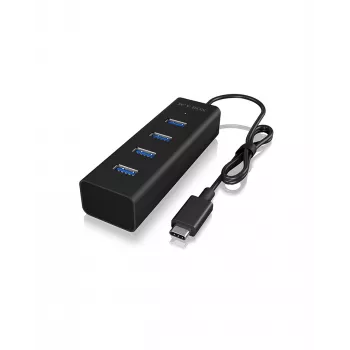 ICY BOX IB-HUB1409-C3 USB 3.2 Gen 1 (3.1 Gen 1) Type-C 5000 Mbit/s nero