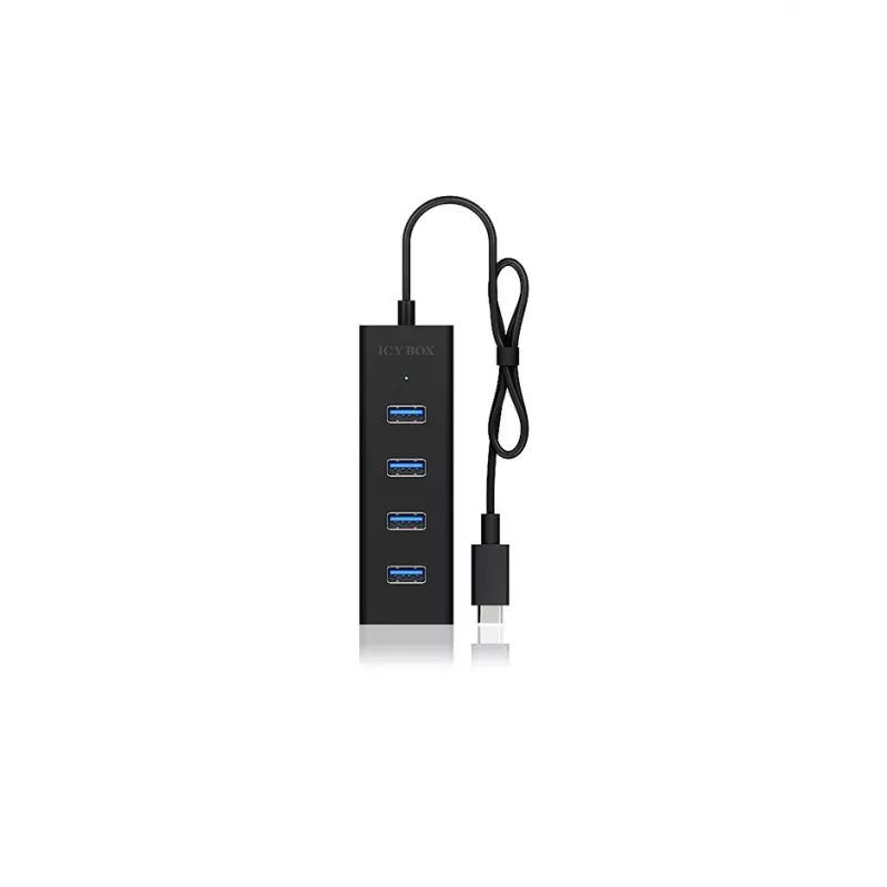 ICY BOX IB-HUB1409-C3 USB 3.2 Gen 1 (3.1 Gen 1) Type-C 5000 Mbit/s nero