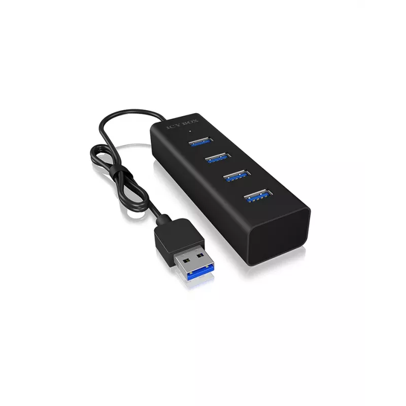ICY BOX IB-HUB1409-U3 USB 3.2 Gen 1 (3.1 Gen 1) Type-A 5000 Mbit/s nero